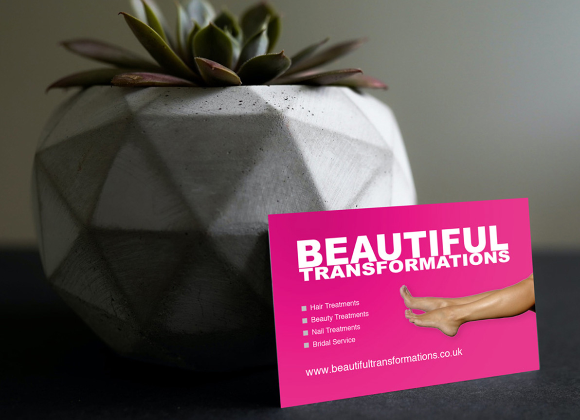 Beautiful Transformations Business Card Design